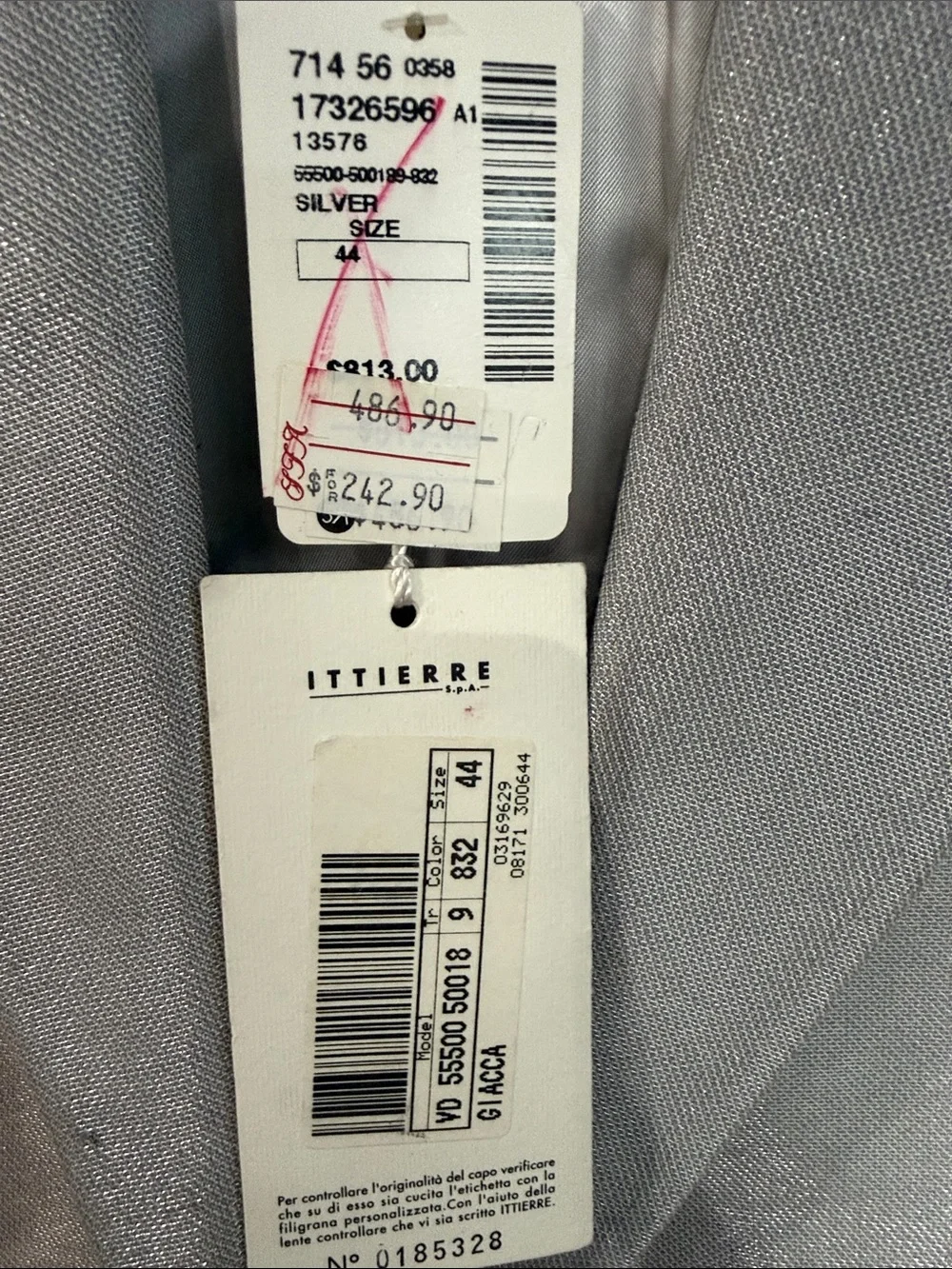 Gianni Versace Silver  womens Blazer and skirt size 44